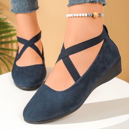 Ballerines à Talons Compensés Fermées