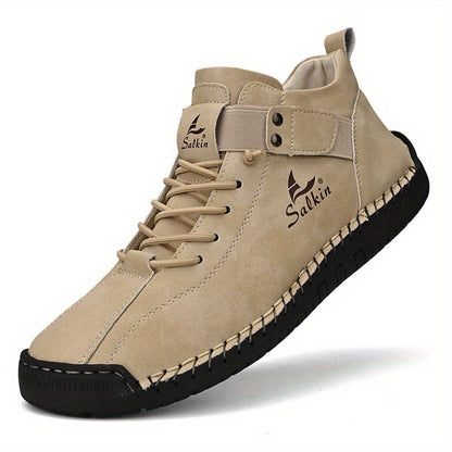 Salkin- Bottines en cuir confortables et antidérapantes pour femmes