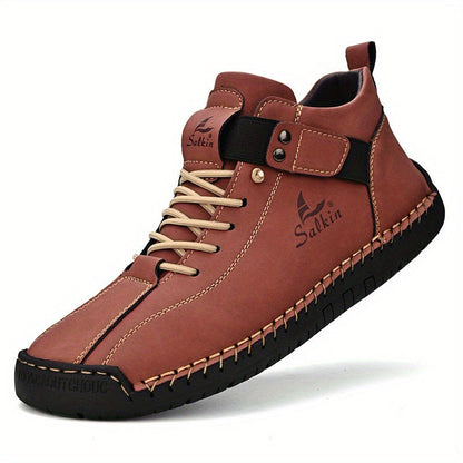 Salkin- Bottines en cuir confortables et antidérapantes pour femmes