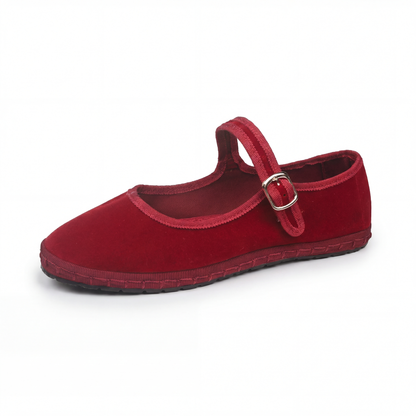 Ballerines Mary Jane Velours – Élégance & Confort