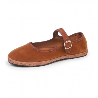 Ballerines Mary Jane Velours – Élégance & Confort