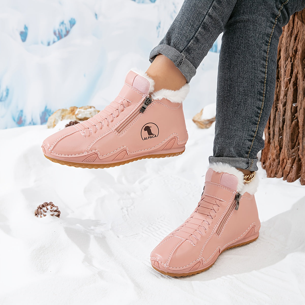 ALPACA- Bottines chaudes et antidérapantes pour femmes