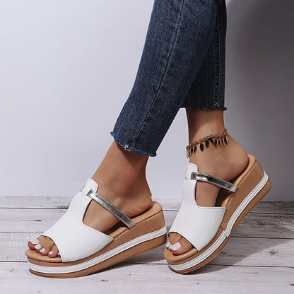 Giulia- Sandales à talons compensés pour femmes