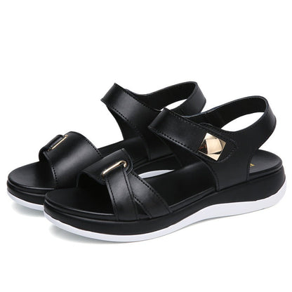 Diana- Sandales en cuir confortables et antidérapantes pour femmes