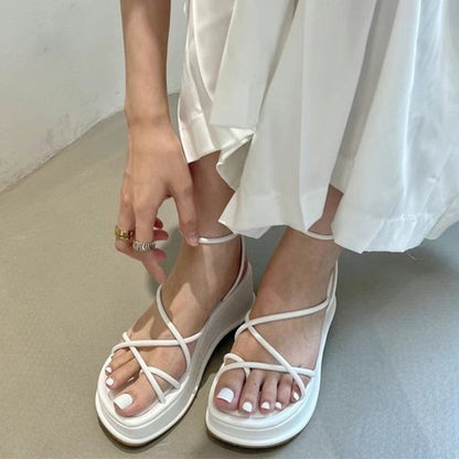 Amélie - Sandales à talons style décontracté et compensés pour femmes