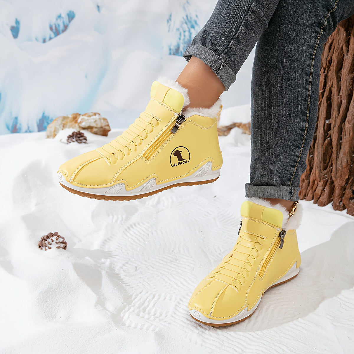 ALPACA- Bottines chaudes et antidérapantes pour femmes