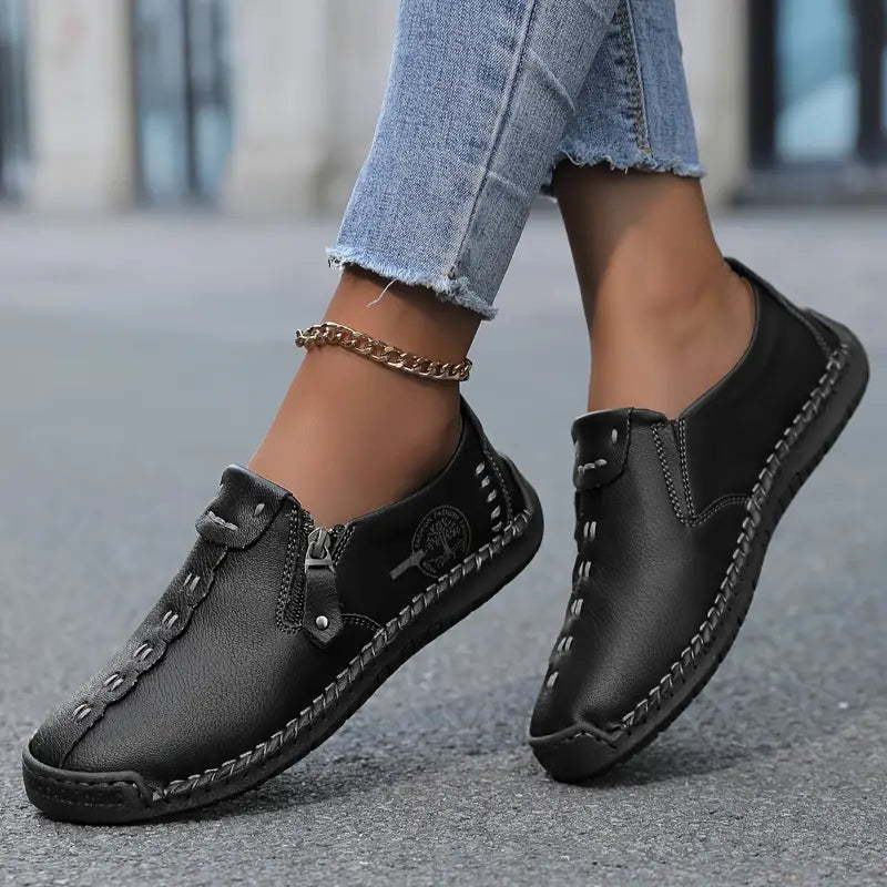 Ginette- Chaussures en cuir confortables et légères pour femmes