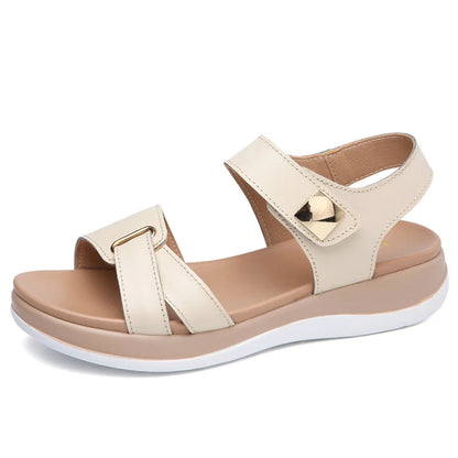 Diana- Sandales en cuir confortables et antidérapantes pour femmes