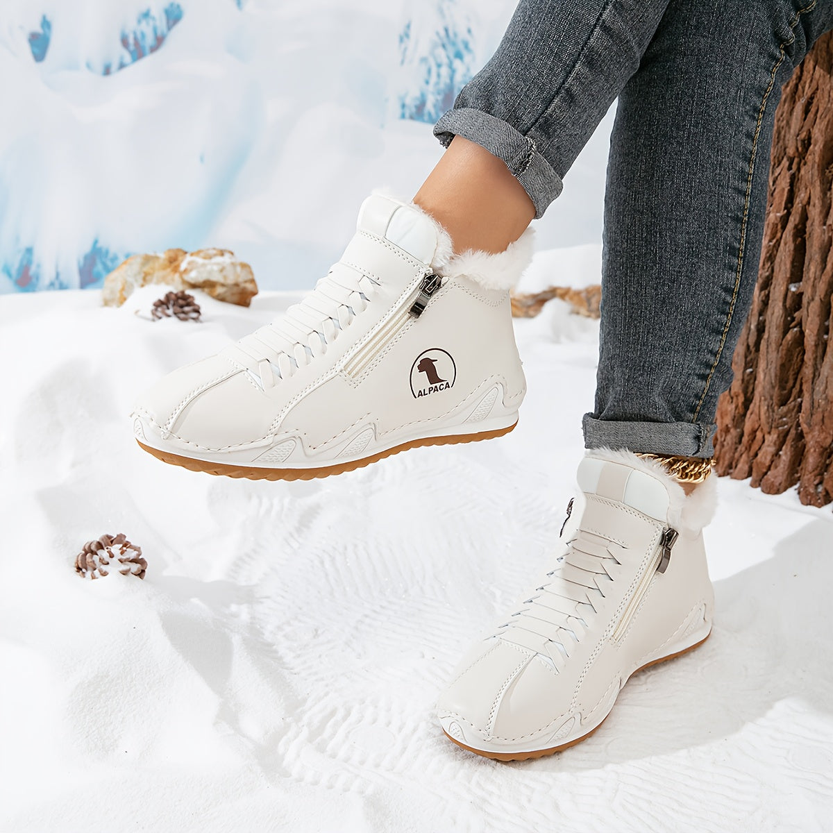 ALPACA- Bottines chaudes et antidérapantes pour femmes