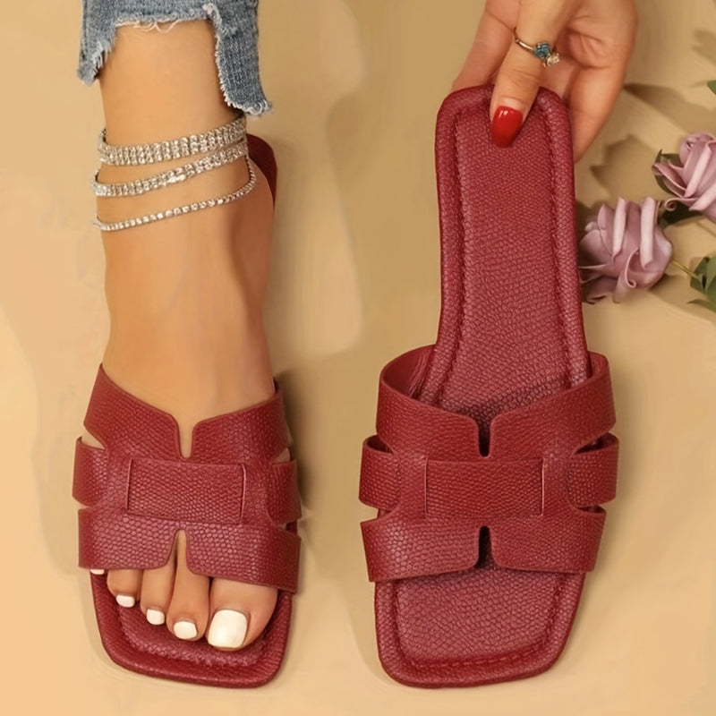 Helena- sandales plates design tendance d'été pour femmes