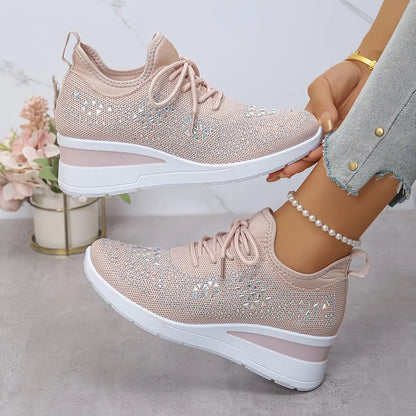 Karine- Chaussures compensées respirantes