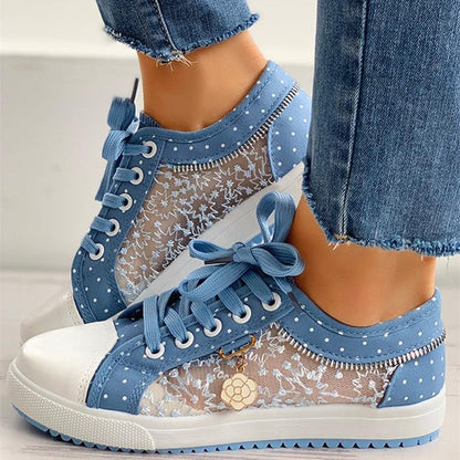 Flore- Chaussures plates à plateforme respirantes et confortables