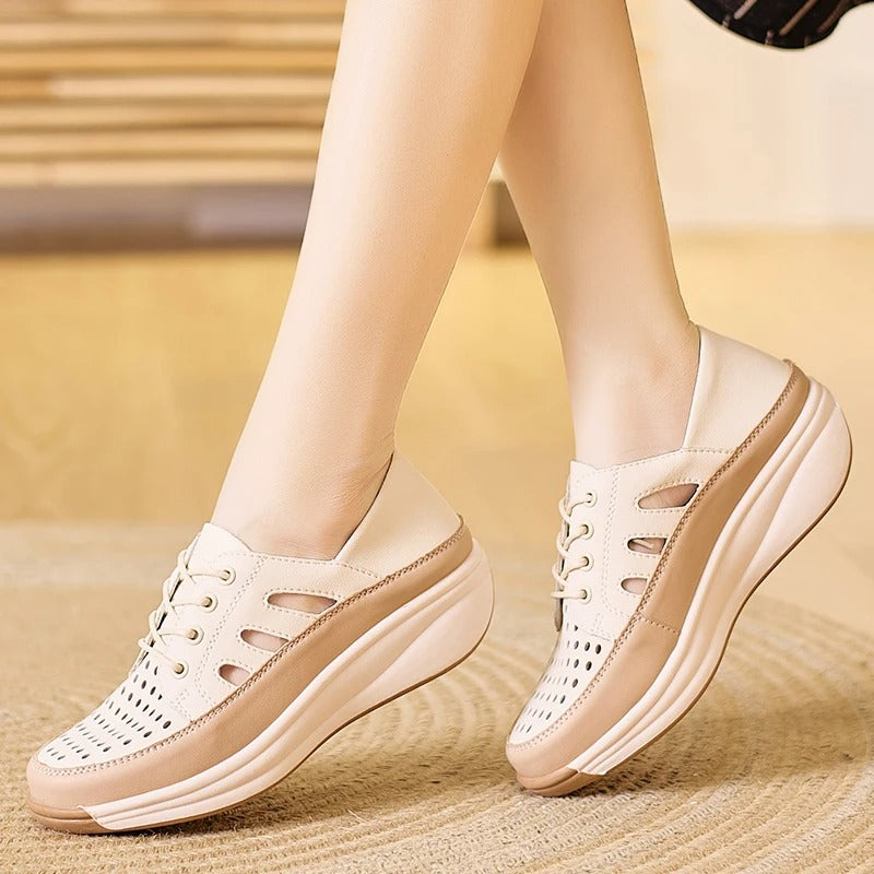 TANY- Chaussures compensées confortables et respirantes pour femmes. Style élégant & soutien optimal