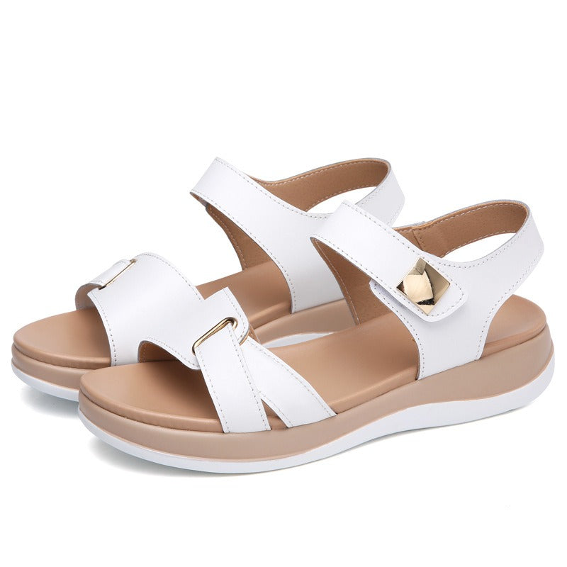 Diana- Sandales en cuir confortables et antidérapantes pour femmes
