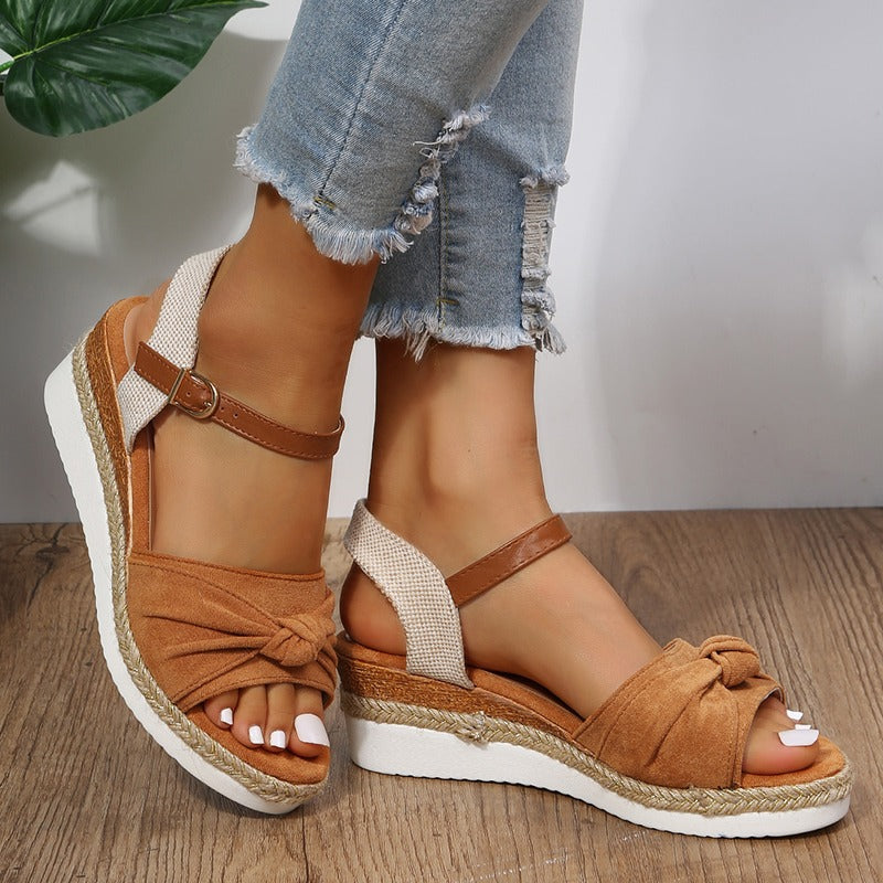 Isabelle- Sandales à talon compensées Confortables et Légère pour femmes